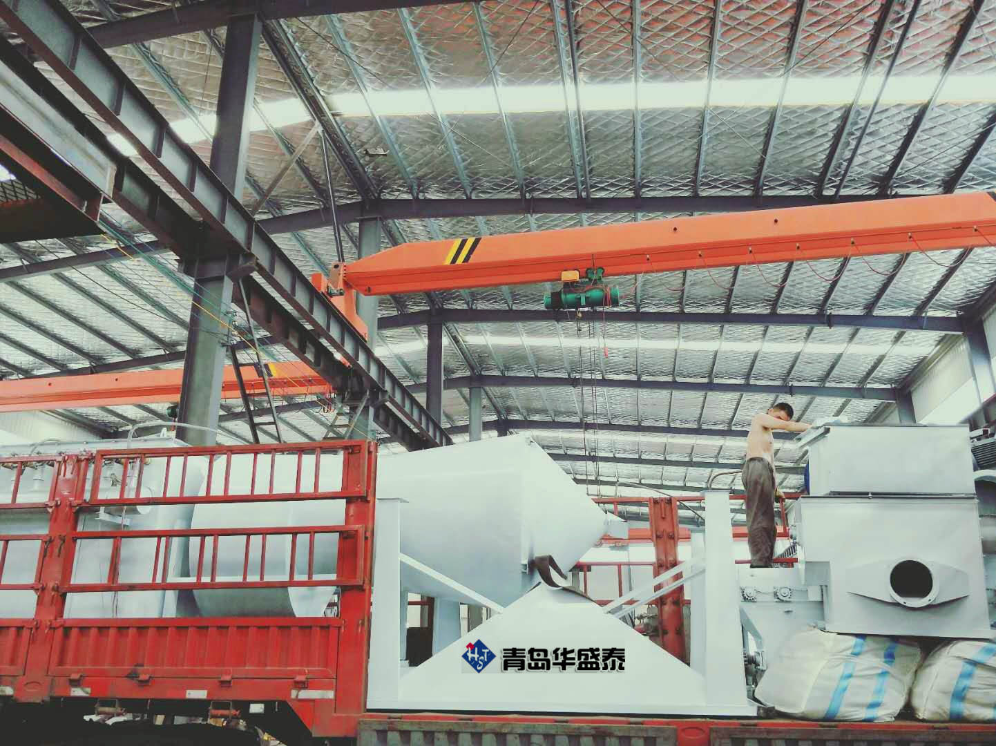 發往大連石材拋丸機發貨圖