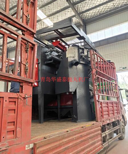 河北河間氣動開門376雙鉤式拋丸機發貨