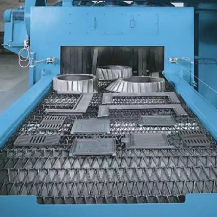 鋁制品拋丸機_鋁型材清理拋丸機視頻_鋁型材拋丸清理機