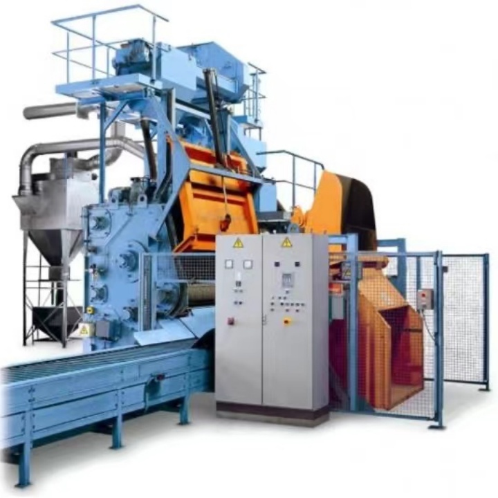 金屬鍛造件拋丸除銹機_拋丸除銹機工作視頻_機械拋丸除銹