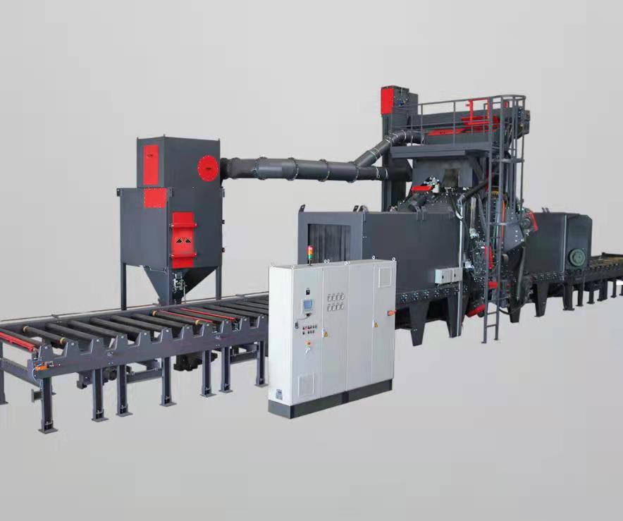 除銹拋丸機操作步驟視頻_拋丸除銹機工作視頻_連續(xù)懸鏈拋丸除銹機